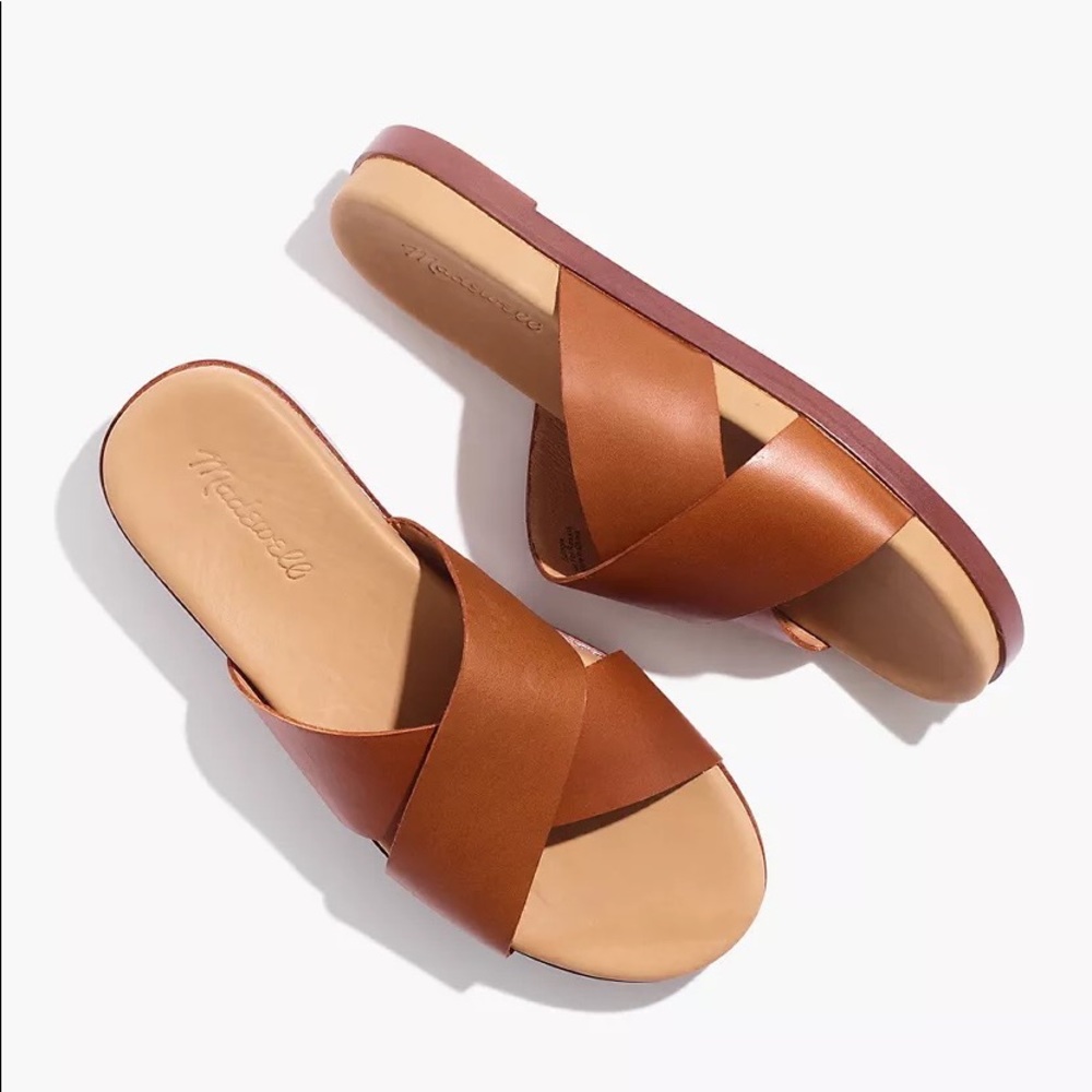 NWT Madewell The Louisa Crisscross Slide